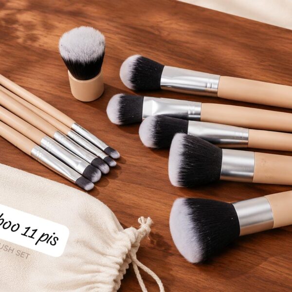 Bamboo Edition 11 Pcs Makeup Brush Set